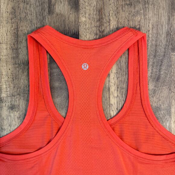 Lululemon Women’s Swiftly Tech Racerback Tank Hip Standard Length Orange Size 8 - Picture 8 of 8